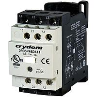 Sensata Technologies - Crydom DRC3P60B411R Three Phase Contactors SSR Contactor, 3-Phase, DIN Rail Mount, 600VAC/4.8A, 120VAC In, 1NO+1NC, RN, 3L