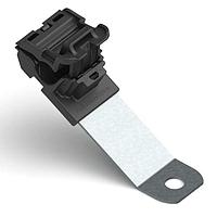 HellermannTyton 151-01431 Ratchet Clamp Ratchet P-Clamp, 0.24 - 0.54" Bundle Dia, 30 Long, 0.33" Hole Dia, PA66HIRHSUV/ST/ZN, Black, 200/ctn