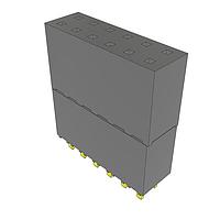 Samtec ESW-106-33-G-D Non-Stackthrough .100" Elevated Socket Strip