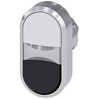 SIEMENS A6X30140793 Flat Button TWIN PUSHBUTTON. WHITE. BLACK