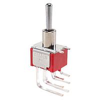 E-Switch 100DP1T1B4M7QE Toggle Switches 5A 120VAC/28VDC On-None-On PC Mnt