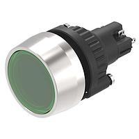 EAO K14-271.122081 Pushbutton Switches Illuminated pushbutton-Set raised lens green flat main 1NC+1NO ST 24VAC/DC