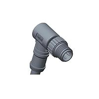 Amphenol LTW 8-03BMMM-SR7A04 Sensor Cables / Actuator Cables M8 Circular Metric Connector, A Code, Metal, 3A, 03 pins, Male Connector, Male Contact, Right Angle, Screw Thread, Overmolded, Length 4000mm, IP67 Mated