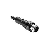 Amphenol LTW M12A-04BMMM-PL8B04 Sensor Cables / Actuator Cables Circular Metric Connector MPronto-12 (M12 Push Pull), A Code, Metal, 4A, 04 pins, Male Connector, Male Contact, Straight, Overmolded, Length 4000mm, IP68 Mated