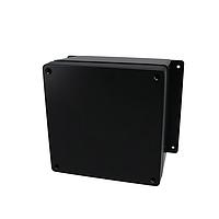 Bud Industries AN-2810-AB Electrical Enclosures Aluminum Enclosure with Mounting Flanges Black (6.3 X 6.3 X 4 In)