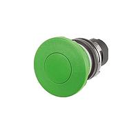 EAO 46-2531.1950.000 Round Actuator, oe 22.3 mm, oe 40 mm, mushroom-head, non illuminative, Green, Plastic, opaque, round, Black, Plastic, Momentary, IP65, IK03