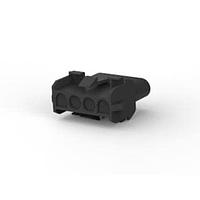 AMP Connectors - TE Connectivity 1-480703-9 Receptacle Housings CAP HOUSE 4 POS BLACK UL94V-2