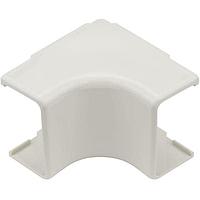 HellermannTyton TSR3FW-33 Wire Ducting & Raceways Internal Corner Cover, 1-3/4", 1" Bend Radius, PVC, Office White, 1/bag