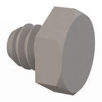 Essentra Components 011024H018 Cap Screw Hex Unslotted Bolt, #10-24 Thread, 3/16 Lg