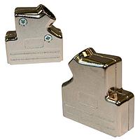 NorComp 954-015-030R121 Strain Relief Backshell 15P 45D Slide Lock Die Cast Nickel