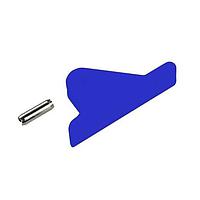 BIVAR CP-36 BE Card Ejectors PCB Card Ejector, 0.062 in. PCB Width, 1.1 in. Straight Lever, Nylon, Blue