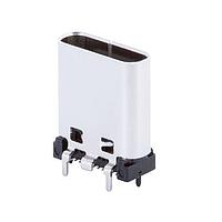 Same Sky (formerly CUI Devices) UJ32-C-V-G-TH-7-P24-TR USB Type C Type C, 3.2, Vertical, Gold plated 3u, Through Hole,10.35mm, 24 pin, T&R