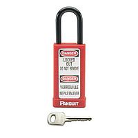 Panduit PSL-8-LB Wire Ducting & Raceways Red Plastic, 3.00" Long Body, Padlock