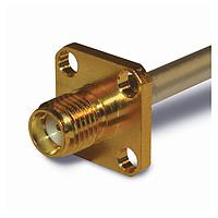 Amphenol RF 132108 Connectors SMA SOLDER 4-HOLE JACK .141 SEMI RIGID