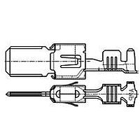 AMP Connectors - TE Connectivity 964306-1 (Cut Strip) Terminals TAB 2.8 X 0.8 "Cut Strip of 100