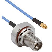 Amphenol SV Microwave FSSMPS-047-FB292-180 RF Cable Assemblies SMPS Straight F  2.92mm BKHD F 18"Cable