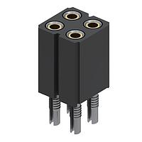 Mill-Max 803-43-004-62-001000 Headers & Wire Housings 4P 4.5A PRESSFIT SKT 2R SOLDERLESS TH