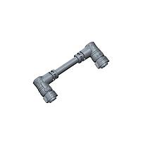 Amphenol LTW AB-DC05BR-DCBR-QE001 Sensor Cables / Actuator Cables X-Lok, Large Size, Plastic, 20A, 05 pins, Female Connector, Male Contact, Right Angle-to-Right Angle, Push Lock, Overmolded Double Ended, Length 1000mm, IP68