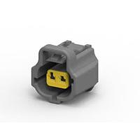 AMP Connectors - TE Connectivity 2822365-2 Housings EJ-2 DBL LOCK PLUG 2P ASSY D GRAY