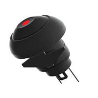 Dailywell PAS6B1M1CES2-5L3 Pushbutton Switches Piolt Light50VDC/125VACRed LED,SPST, OFF-ONSolder Lug, IP67