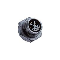 Amphenol LTW CBU-08PMES-TC7001 Standard Circular Connector Ceres, Middle Size, Plastic, 10A+2A, 08 pins, Male Connector, Male (Power) + Female (Signal) Contact, Circular, 3 Points Lock, Solder, Receptacle, IP67