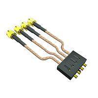 Samtec GRF1H-8-0610-1-CA1-S-04BJ2 RF Cable Assemblies 5.00 mm 50 Ohm Ganged Hybrid Micro-Miniature RF Plug