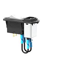 E-T-A Circuit Breakers 3120-N521-H7T1-W02L-X3120-U0203M-20A Thermal The 3120-N thermal circuit breaker/switch combination unites overcurrent protection and the function of an ON/OFF switch within a single component. The trip element is a thermal bimetal. Type 3120-N is ideally suited for overload protection of motors