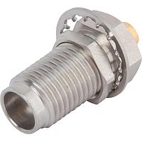 Amphenol SV Microwave SF1644-6001 Cable Connectors 2.4mm F Bulkhead Conn for .085 Cbl