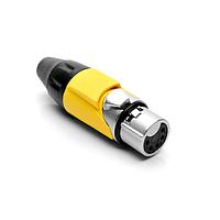 Amphenol Audio AX5F4M Cable Connectors 5P SOCKET F PLUG YELLOW MARK SLEEVE