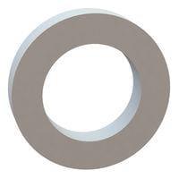 Essentra Components 17W05081 Flat Washer Flat Washer, .312 ID, .500 OD, .096 Thick, Natural, Nylon