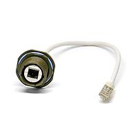 Amphenol Socapex RJFTV7SB2G03100BTX Ethernet Cables / Networking Cables RJFTVJamNutRcptTrnsv SealCodeB CS 3mGrCad