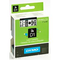 DYMO 63020723 Labelmanager D1 Black/White Tape (24mm x 7m)