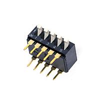AMP Connectors - TE Connectivity ADP0504 DIP Switches SWITCH DIP SPST PIANO 5POS