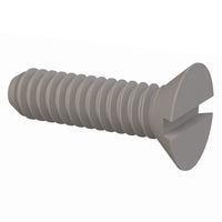 Essentra Components 020256A031 Slotted Countersunk 82 Slotted CSK Screw, #2-56 Thread, 5/16 Lg