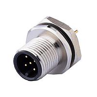 Same Sky (formerly CUI Devices) CDM1206-04A-MP-R9-67 Straight M12 Male Panel mount,  PCB Type,  Rear Fastened PG9?ACode 4PIN , Screw Copper alloy