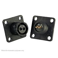 Eaton Souriau-Sunbank UTS08E2S Receptacles 2P Sckt Receptacle Square Flange Sz 8E
