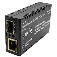 Lantronix M/GE-PSW-PSE-01-NA Media Converters PoE Media Converter 1GE TP to Fibe SFPr Mini 802.3at PSE w/ -NA Pwr