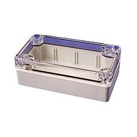 Hammond Manufacturing 1554C2GYCL Enclosures General Enclosure - Grey/Clear Lid - 4.7 x 2.6 x 1.6in - Polycarbonate - N4X