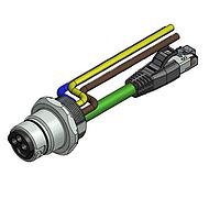 Amphenol CONEC 57-02587 Ethernet Cables / Networking Cables ENP-17-1-FSPST2PEDBU4-V3-45S-RS8.33-2/2/G6/250/034