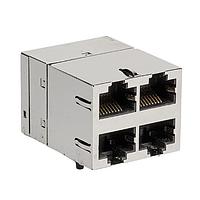 Bel Fuse 0895-2B2J-JVC Connectors MagJack RJ45,2X2,5G,4PPOE 600mA,GO/GO,GO/GO,WAVE SOLDER