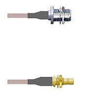 Amphenol Custom Cable Q-2103O000R096i RF Cable Assemblies N-SJB/SMB-SJB G316D 96I
