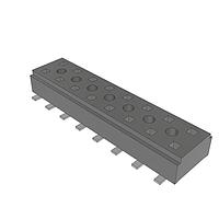 Samtec CLT-108-02-F-D Sockets Low Profile Dual-Wipe Socket