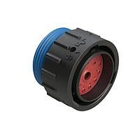 Amphenol SINE Systems AHDP06-24-14PR-WTA Connectors 14 Position Plug, Pin, Shell Size 24, Reduced Diameter Seal (Blue), Wide Thread Adapter