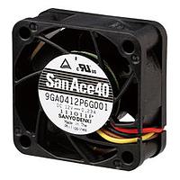 Sanyo Denki 9GA0424F6D001 Axial DC Axial Fan, 40x40x20mm, 24VDC, High Performance, Low Power, Lock Rotor Sensor