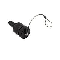 Bulgin PXM06006MENBK4868 Connectors Black Electroless Nickel Aluminium Plug Connector with Cap - Cable Entry: 4.82-6.85mm - Cat6a Male