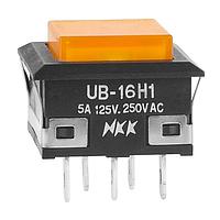 NKK Switches UB16KKW015D-DD Sealed SPDT ON-ON AMBER