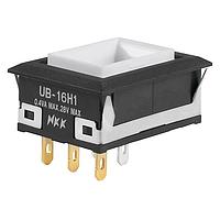 NKK Switches UB16NKG015F Pushbutton Switches LOW PROFILE PSHBTTN ILLMNTD/PC AND SLDR