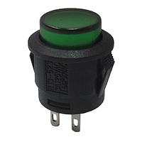 Shin Chin R13-523BL-05-BGG-L1 Pushbutton Switches OFF-ON ILLUM GREEN