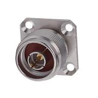 Radiall R161441000 Panel Receptacles N / SQUARE FLANGE PLUG RECEPTACLE MILLED HOLE WITH SOLDER POT CONTACT