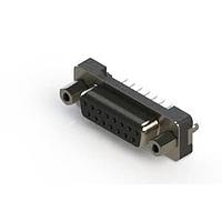 EDAC 628-015-624-017 D-Sub Connectors - Standard Density Vertical Plastic Body D-Sub Connector